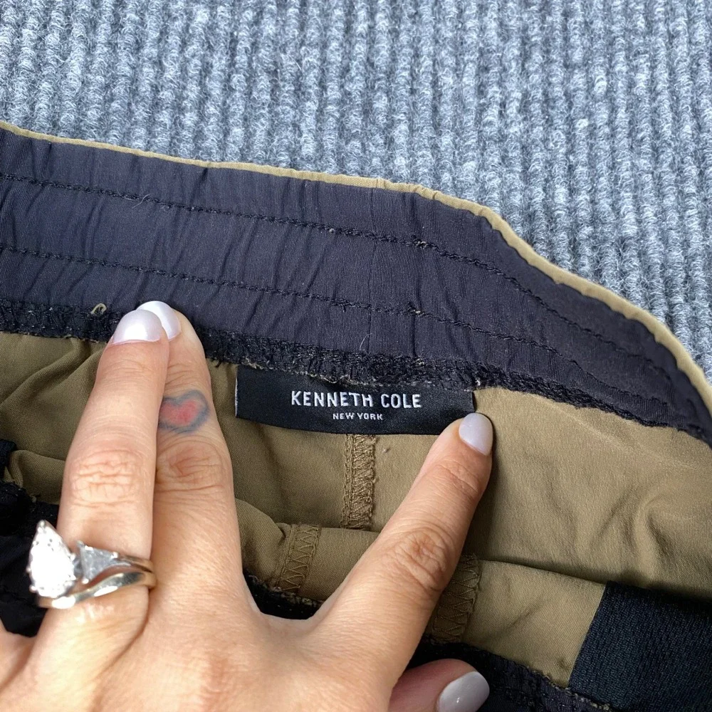 Kenneth Cole New York Mens Tan Stretch Cargo Jogger Pants Size M Khaki‎ Utility